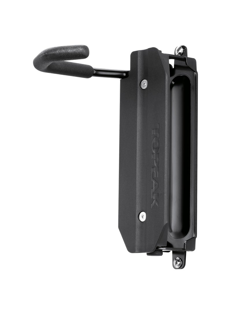 Topeak Swing-Up EX Bike Holder â€“ Adjustable Wall-Mount Bicycle Storage Rack with Swing Mechanism, Space-Saving Design, Fits Tires up to 2.35â€, Aluminum and Steel Construction, Easy Installation - Image 1